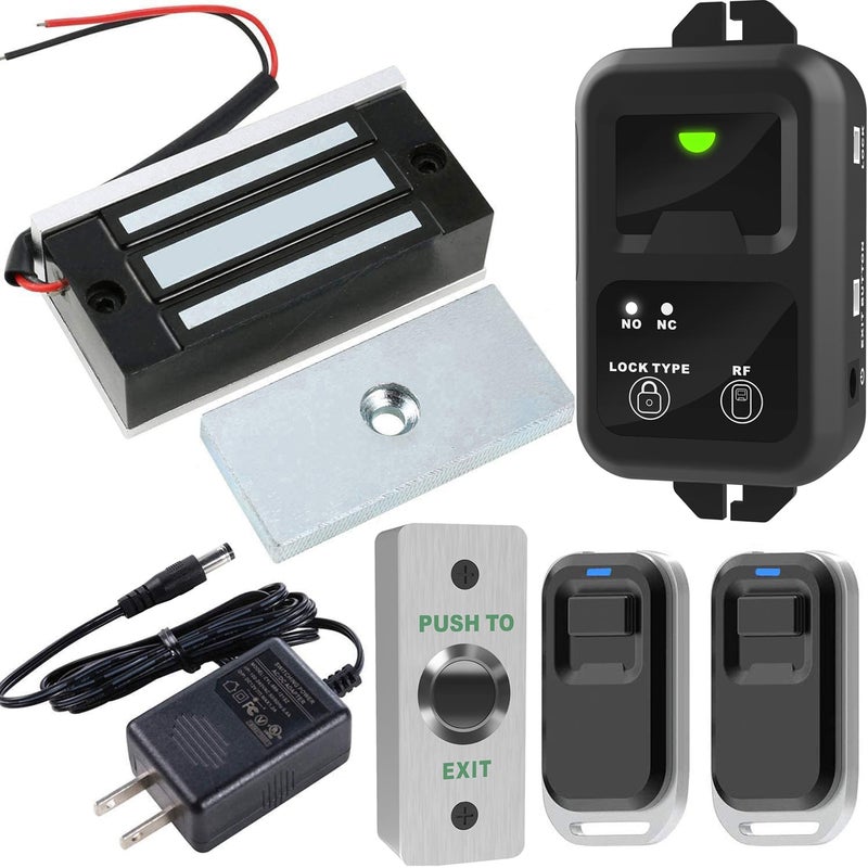 UHPPOTE 130lb Electric Magnetic Door Lock with Remote Control Kit System for Drawer, Cabinet, Cupboard, Locker Lock, Wardrobe Lock - Image 1